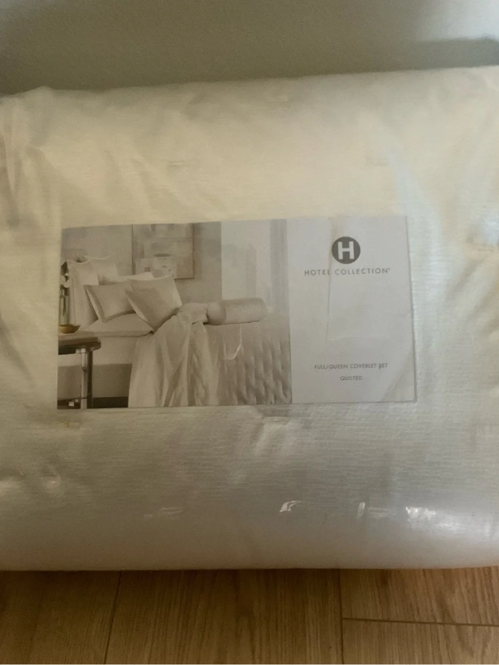 Hotel Collection   Glint 3-Pc. Coverlet Set, Full/Queen  White